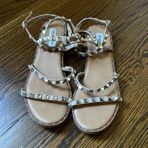 Steve Madden, Travel Tan, wrap sandals, size 9